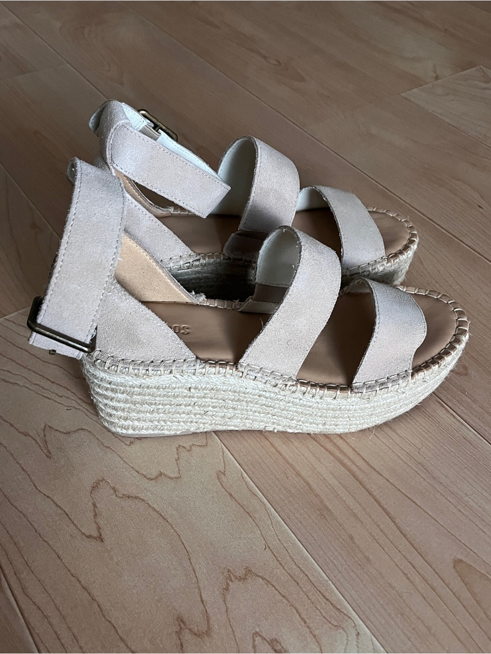 Soludos Palma Platform Suede Espadrille Wedge Sandals with Ankle Strap NIB - Picture 5 of 8